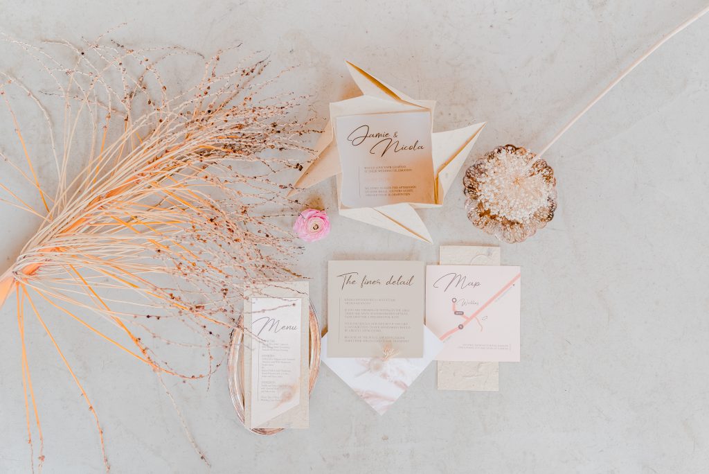 Pink tablescape detail - 3